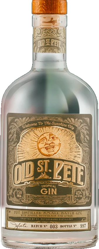 A bottle of old st keet gin.