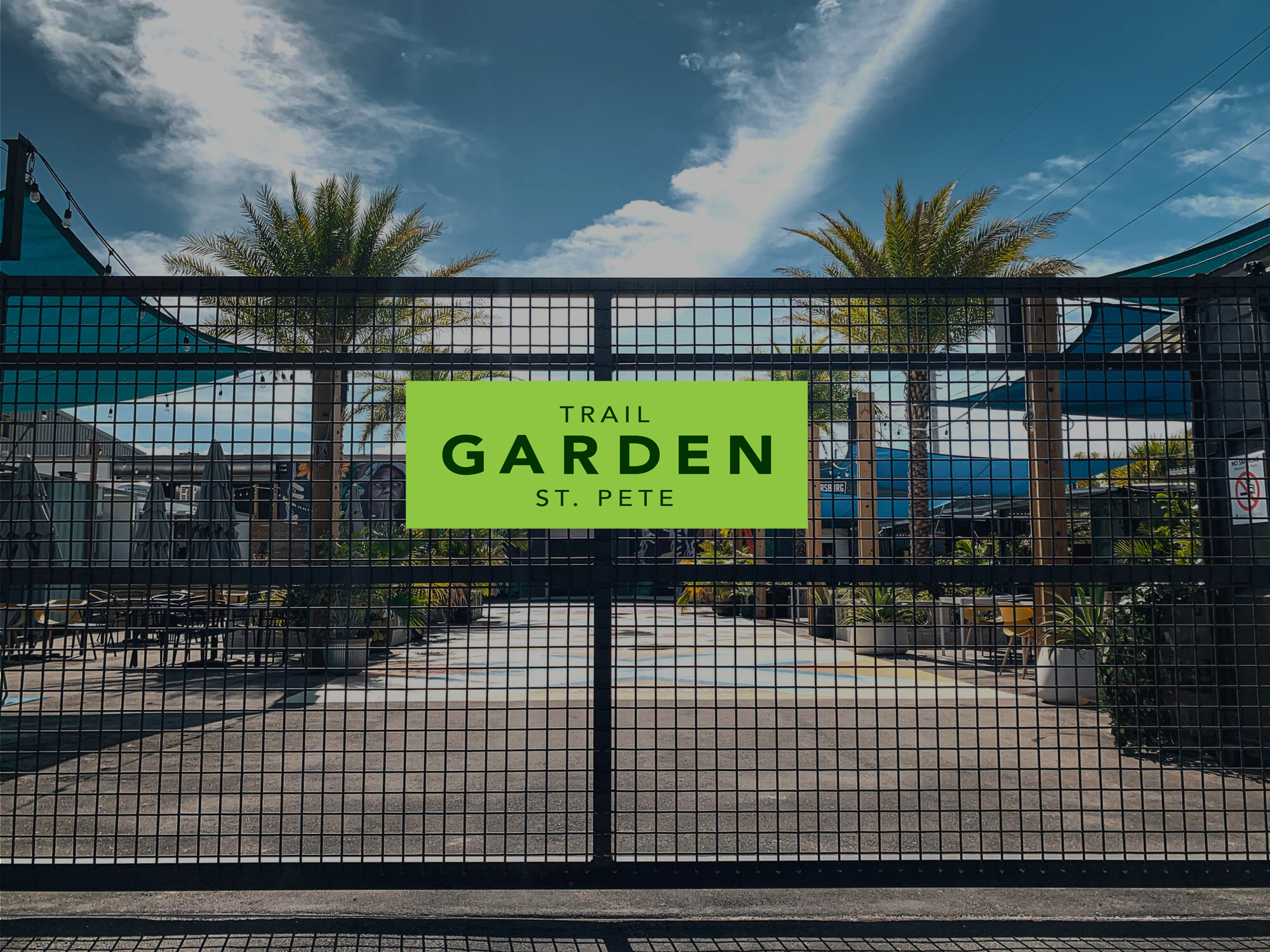 Gate with Garden sign